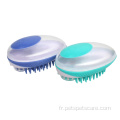 Brosse de bain de toilettage pour distributeur de shampooing pour chien de compagnie